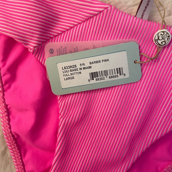 Luli Fama bikini bottom aka Luli Babe in Miami Barbie Pink - Picture 4 of 6